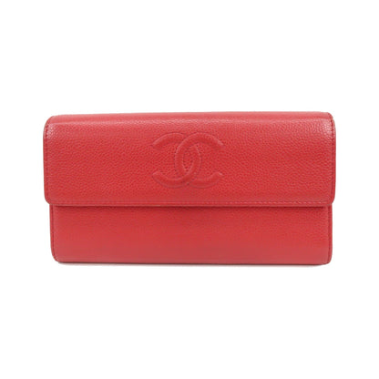 Chanel Timeless CC Flap Caviar, Red, Calfskin, Wallet