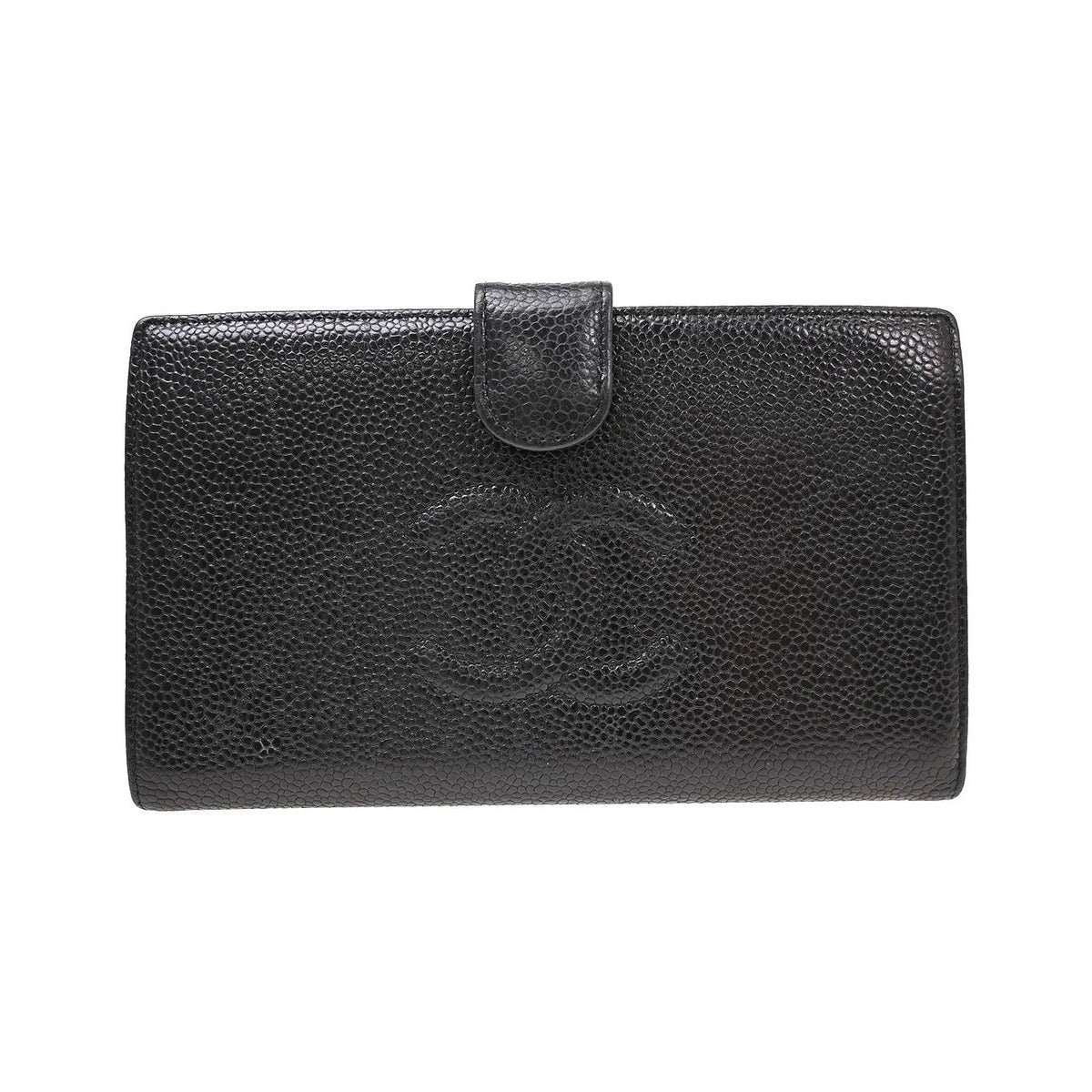 Chanel Timeless CC French Caviar, Black, Leather, Wallet