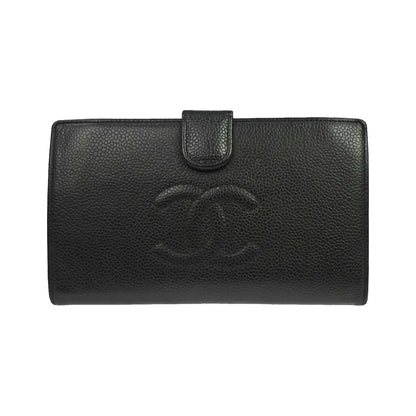 Chanel Timeless CC French Caviar, Black, Leather, Wallet