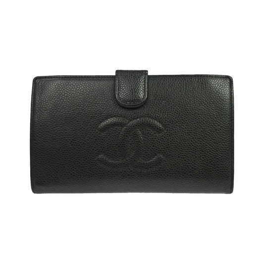 Chanel Timeless CC French Caviar, Black, Leather, Wallet