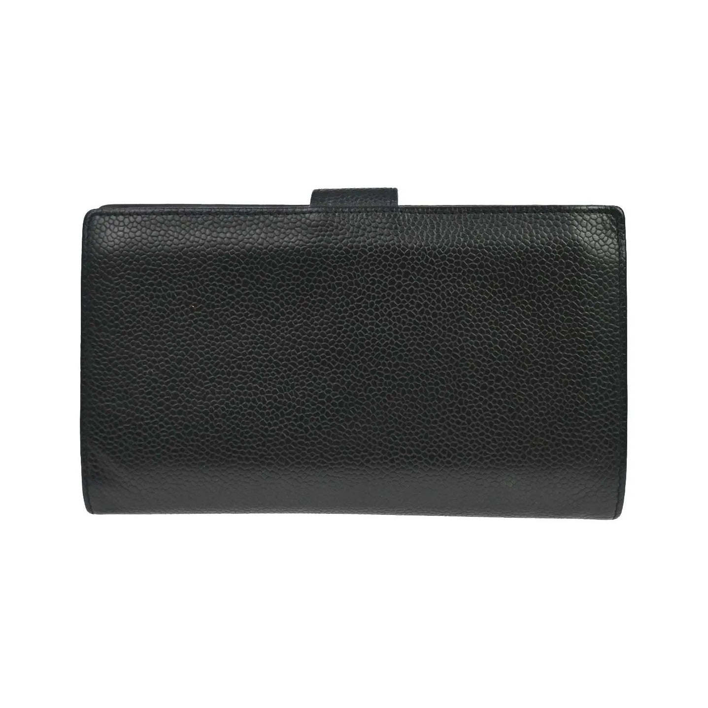 Chanel Timeless CC French Caviar, Black, Leather, Wallet