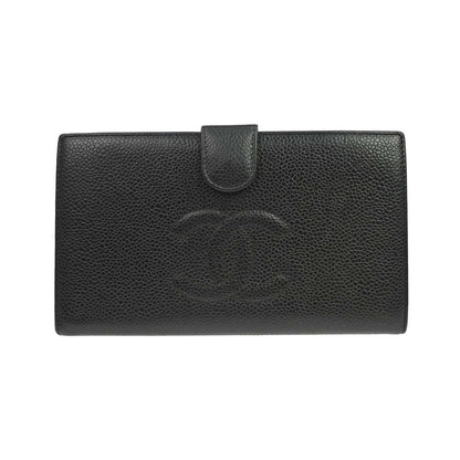 Chanel Timeless CC French Caviar, Black, Leather, Wallet