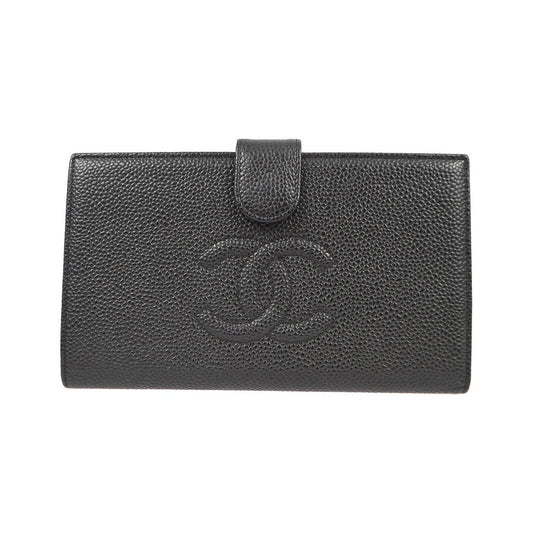 Chanel Timeless CC French Caviar, Black, Leather, Wallet