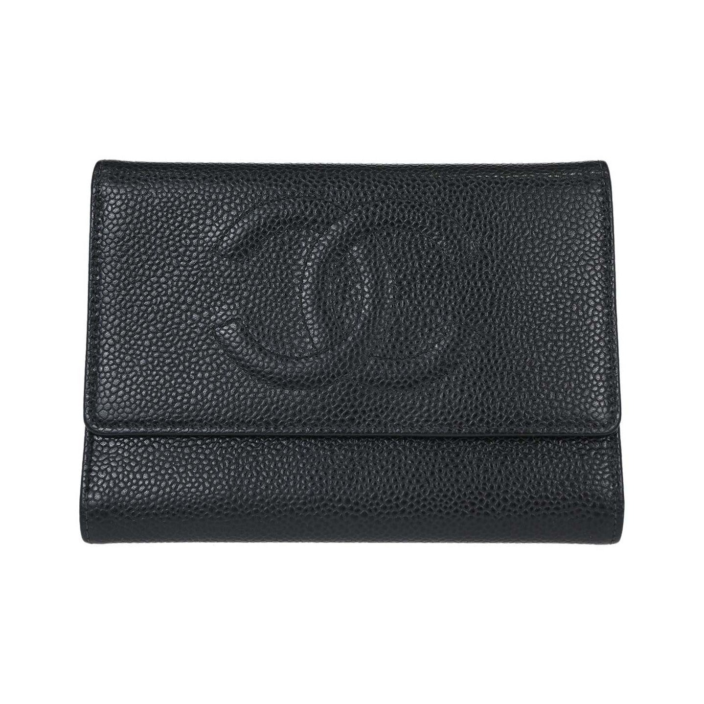 Chanel Timeless CC French Caviar, Black, Calfskin, Wallet