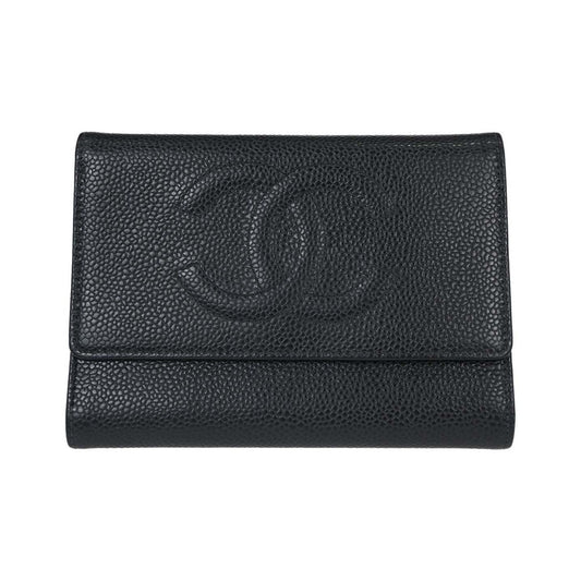 Chanel Timeless CC French Caviar, Black, Calfskin, Wallet