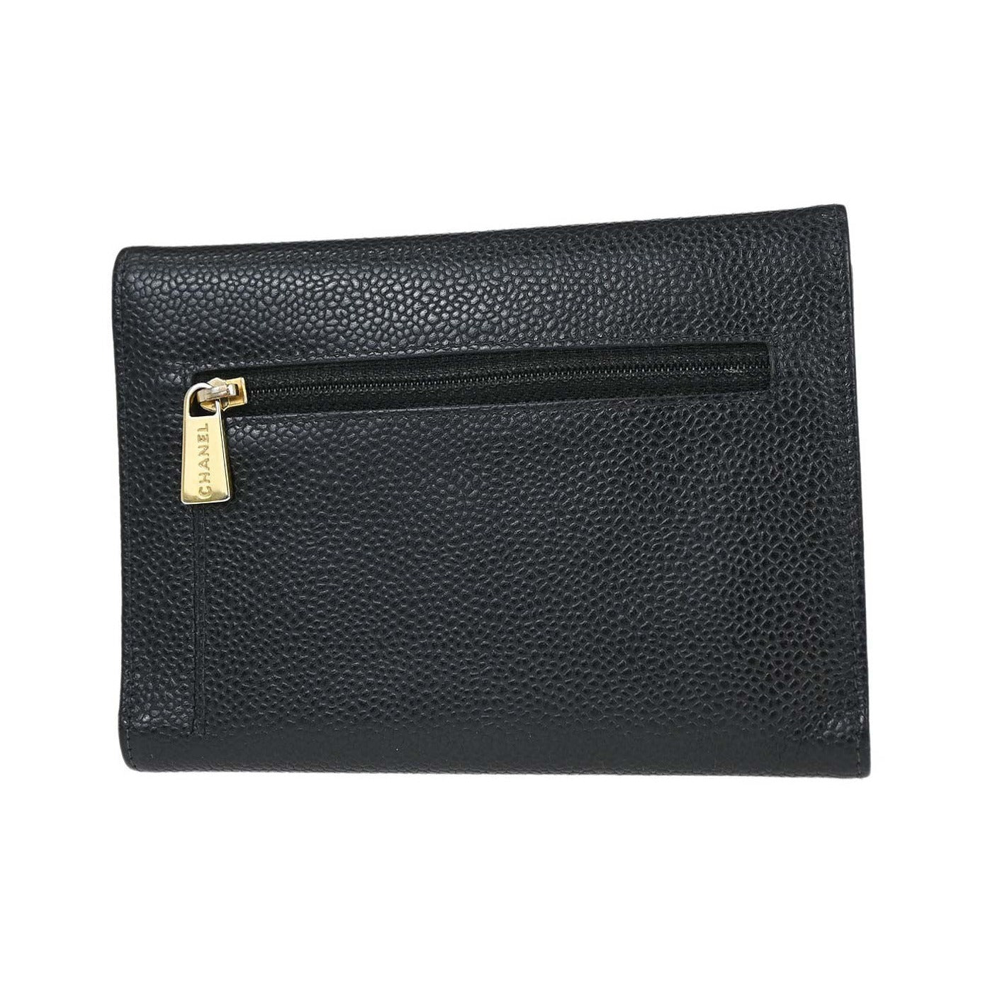 Chanel Timeless CC French Caviar, Black, Calfskin, Wallet