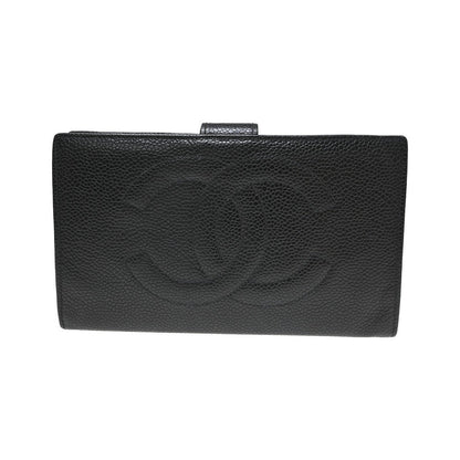 Chanel Timeless CC French Caviar, Black, Leather, Wallet