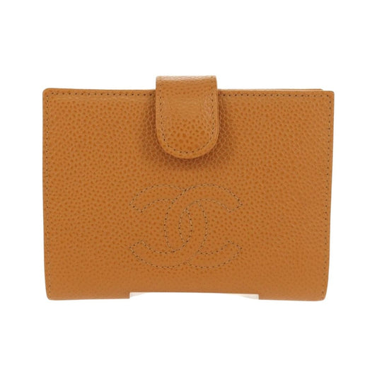 Chanel Timeless CC French Caviar, Brown, Leather, Wallet
