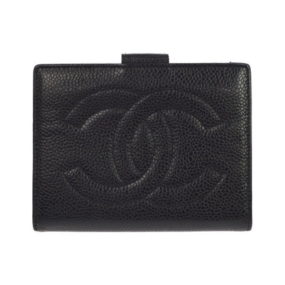 Chanel Timeless CC French Caviar, Black, Leather, Wallet