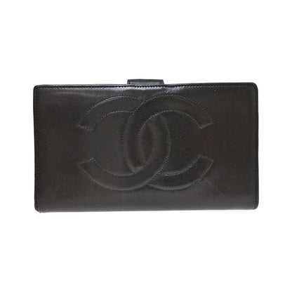 Chanel Timeless CC French Lambskin, Black, Calfskin, Wallet