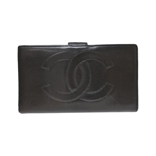 Chanel Timeless CC French Lambskin, Black, Calfskin, Wallet