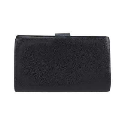 Chanel Timeless CC French Leather, Black, Calfskin, Wallet