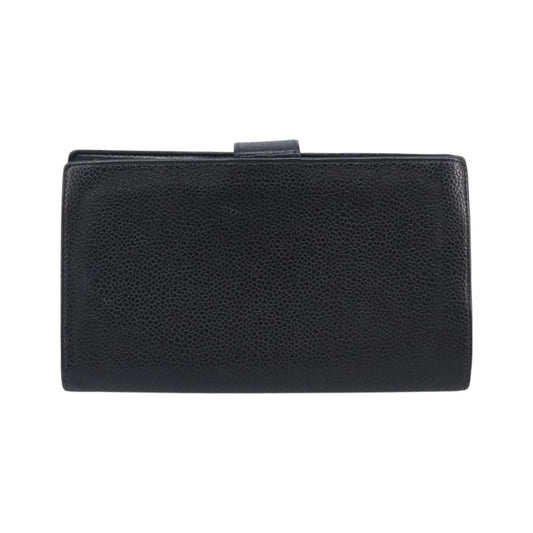 Chanel Timeless CC French Leather, Black, Calfskin, Wallet