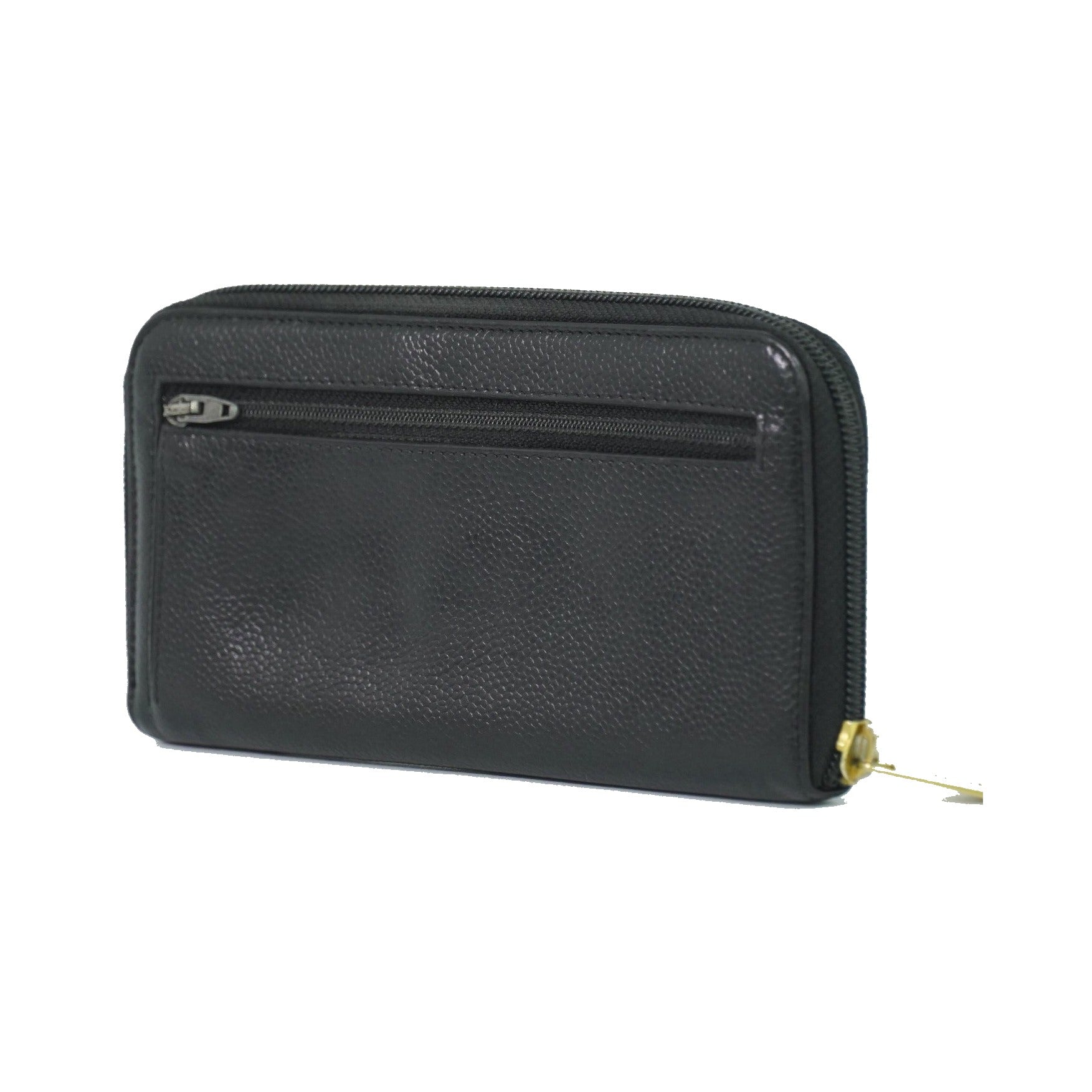 Chanel Timeless CC Zipped Caviar, Black, Leather, Wallet
