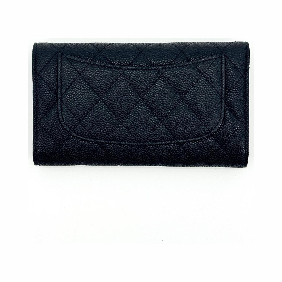 Chanel Timeless Long Wallet Lambskin, Black, Leather, Wallet