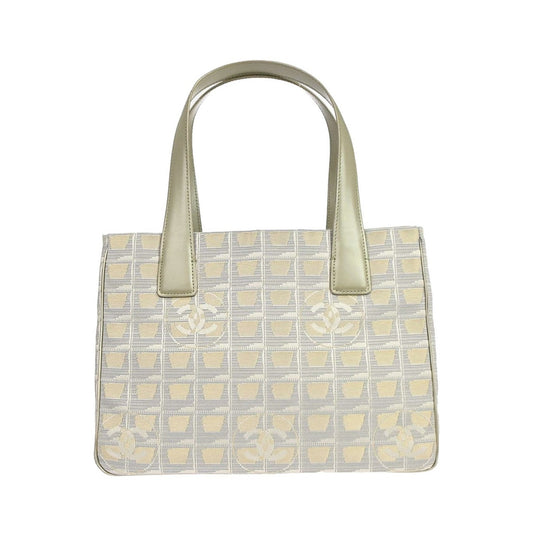 Chanel Travel Line Nylon, Gold, Nylon, Tote Bag