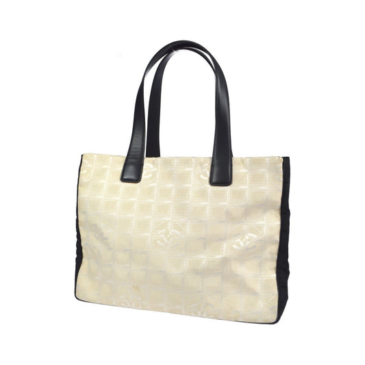 Chanel Travel Line Nylon, White, Nylon, Tote Bag