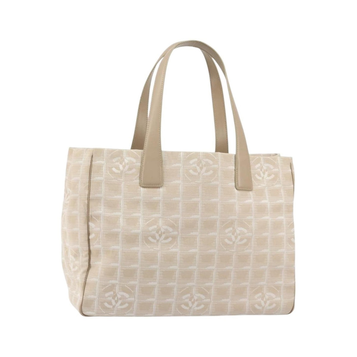 Chanel Travel Line Nylon, Beige, Nylon, Tote Bag