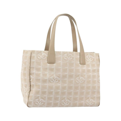 Chanel Travel Line Nylon, Beige, Nylon, Tote Bag