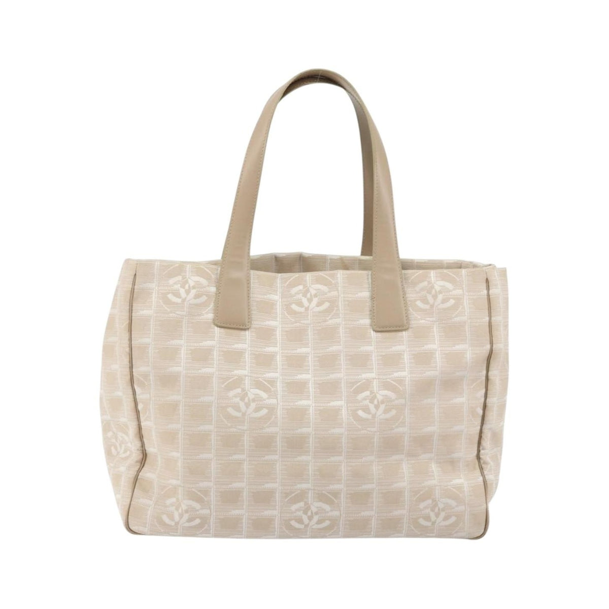 Chanel Travel Line Nylon, Beige, Nylon, Tote Bag