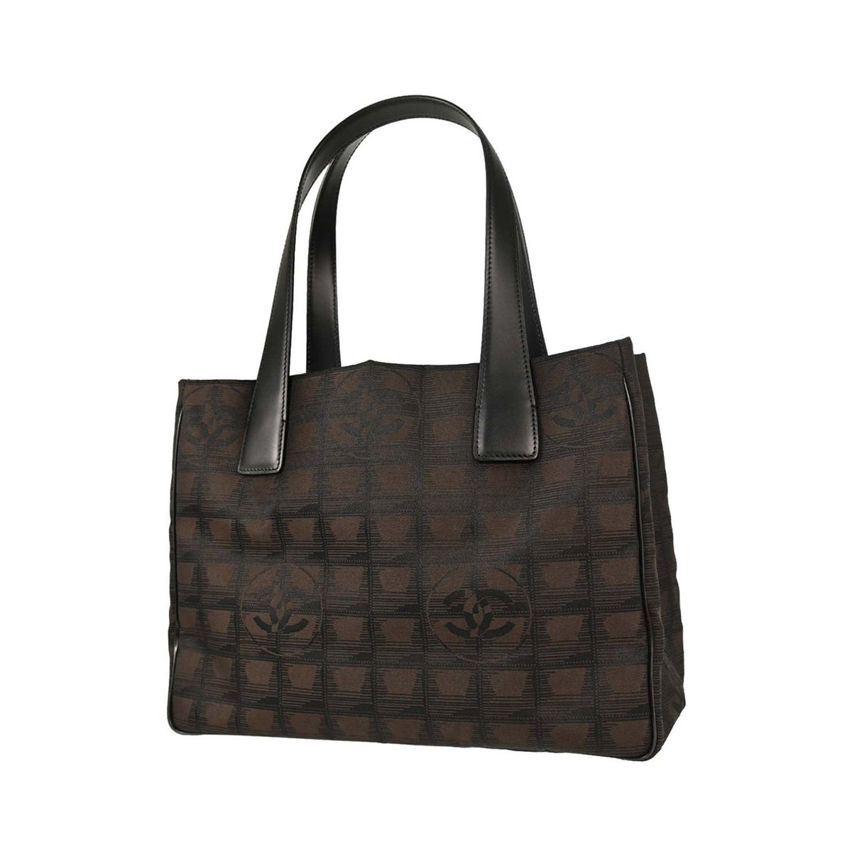 Chanel Travel Line Nylon, Brown, Nylon, Tote Bag