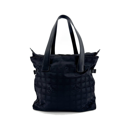 Chanel Travel Line Nylon, Black, Nylon, Tote Bag