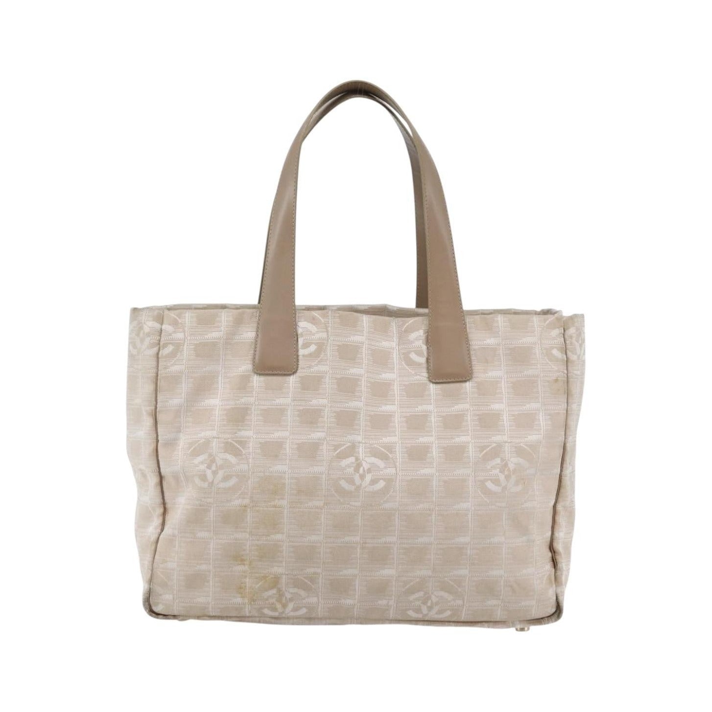 Chanel Travel Line Tote Nylon, Beige, Nylon, Travel bag