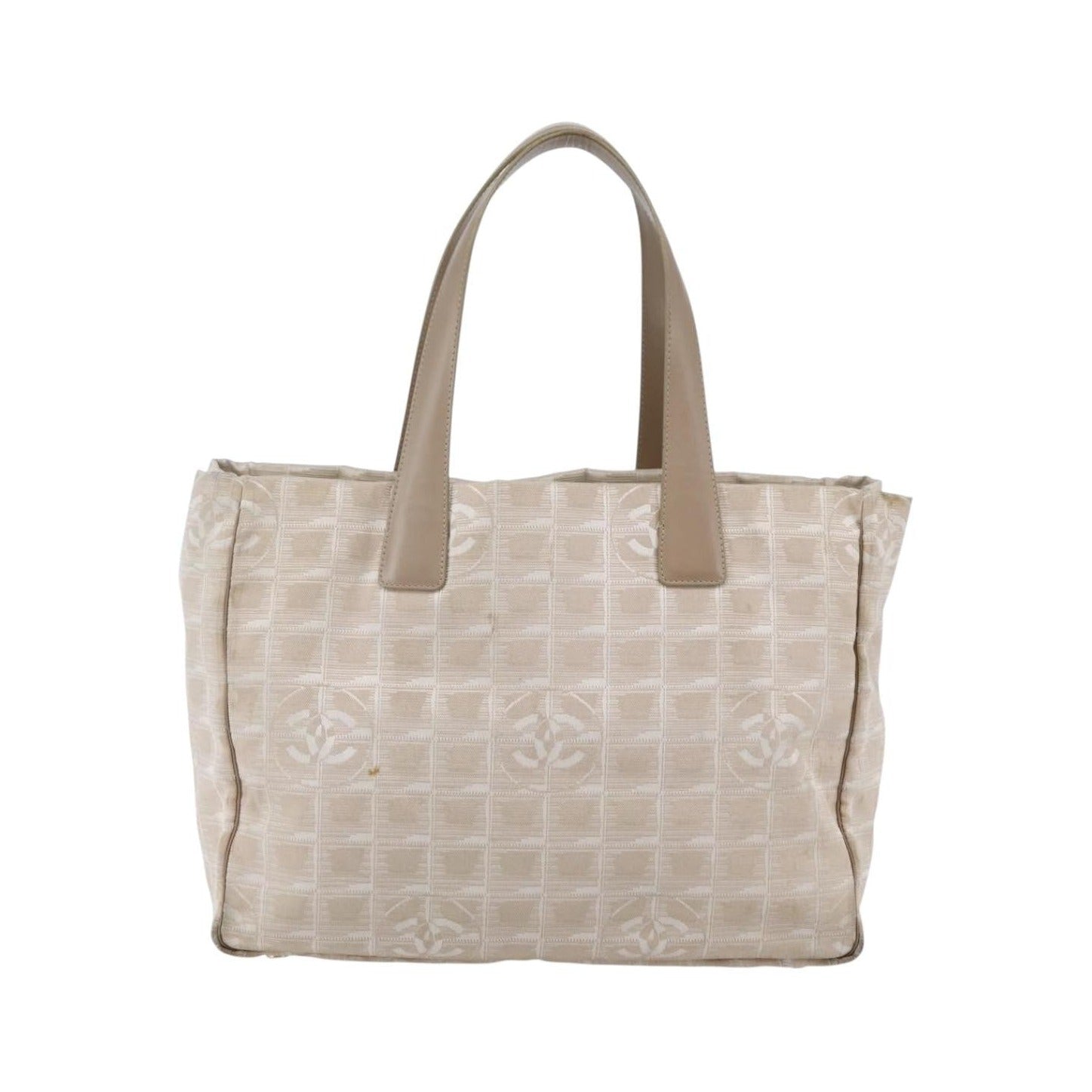 Chanel Travel Line Tote Nylon, Beige, Nylon, Travel bag