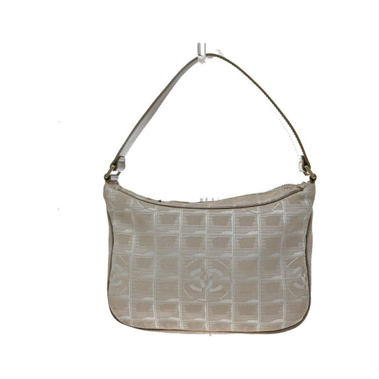 Chanel Travel Line Zip Hobo Nylon, Beige, Nylon, Travel Bag