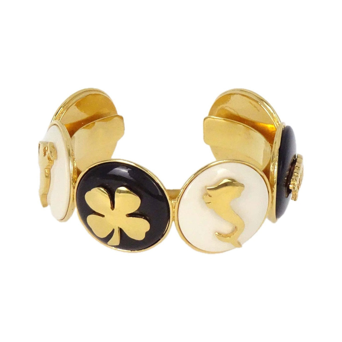 Chanel Vintage Bangle Gold-plated, Gold, Gold Plated, Bracelet