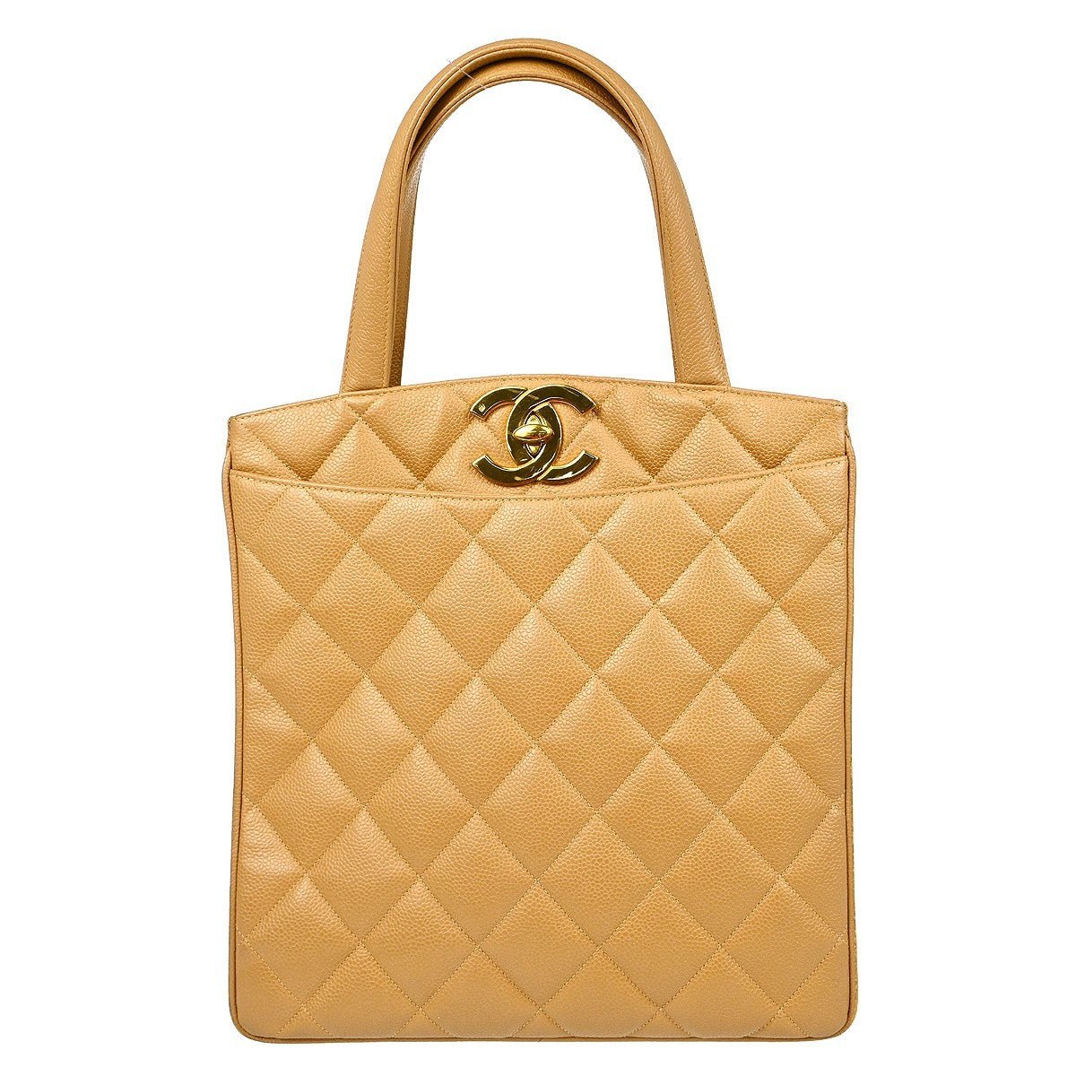 Chanel Vintage CC Lock Pocket Tote - Brandsamsara