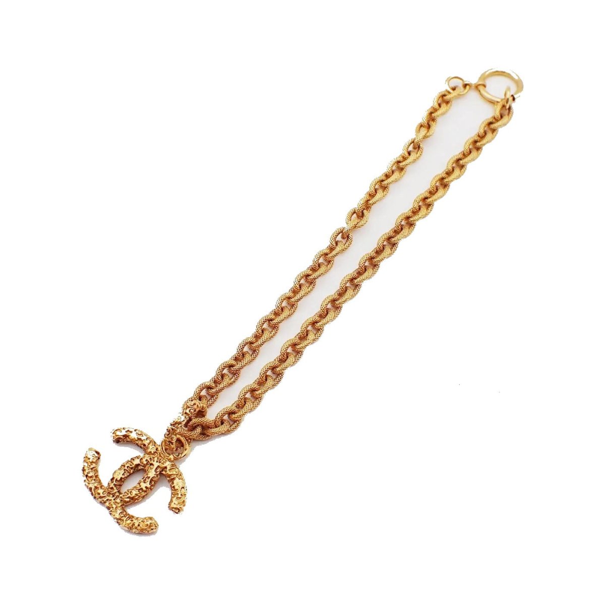 Chanel Vintage CC Logo Chain Charm Pendant - Brandsamsara