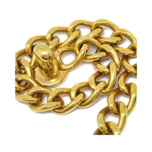 Chanel Vintage CC Turnlock Chain Metal, Gold, Gold Plated, Bracelet