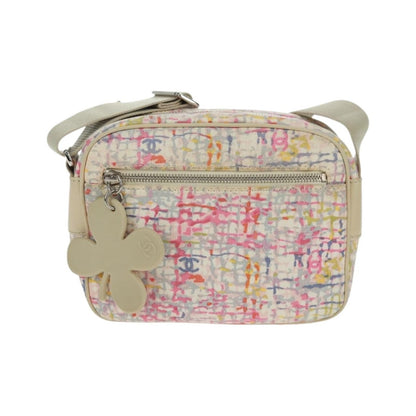 Chanel Vintage Clover Camera Printed Canvas, Multicolour, Canvas, Shoulder Bag