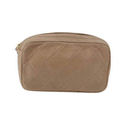 Chanel Vintage Clutch Leather, Beige, Leather, Clutch