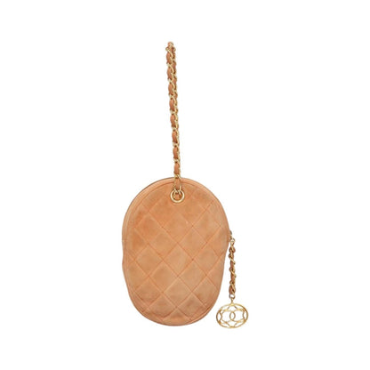 Chanel Vintage Clutch Suede, Orange, Suede, Clutch