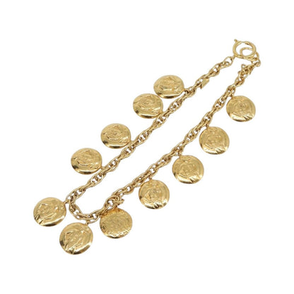 Chanel Vintage Diamond Coco Mademoiselle Long Metal, Gold, Metal, Necklace