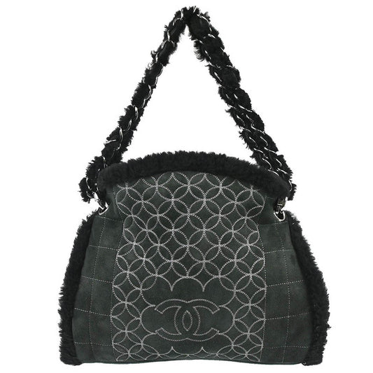 Chanel Vintage Embroidered CC Chain Tote - Brandsamsara