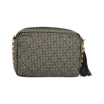 Chanel Vintage Front Pocket Camera Canvas, White, Canvas, Shoulder Bag