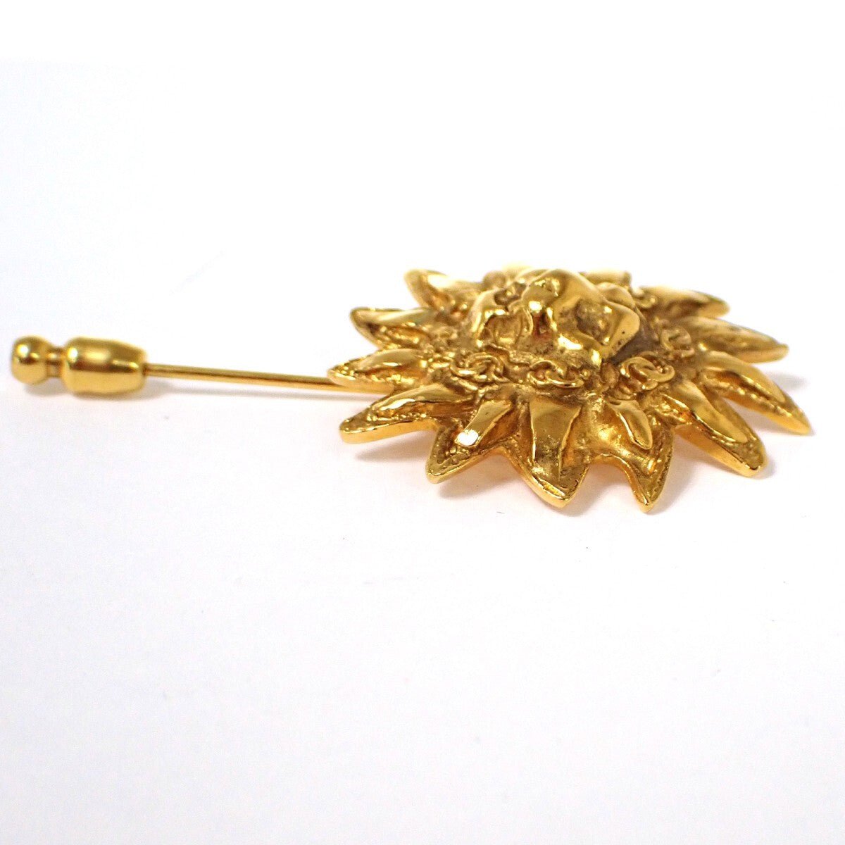 Chanel Vintage Sunburst Lion Head Brooch - Brandsamsara