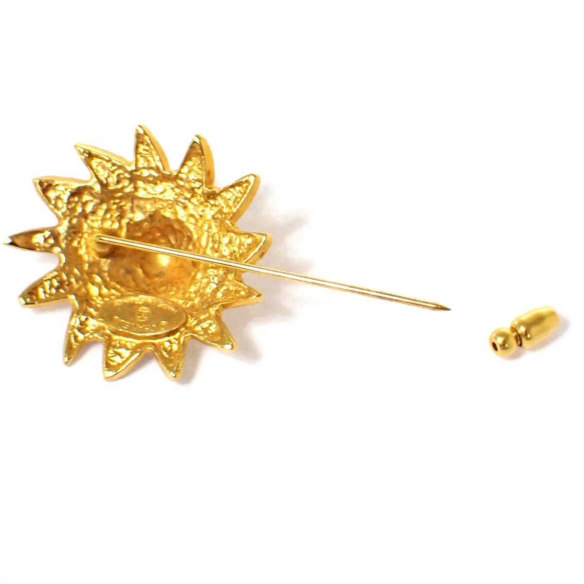 Chanel Vintage Sunburst Lion Head Brooch - Brandsamsara