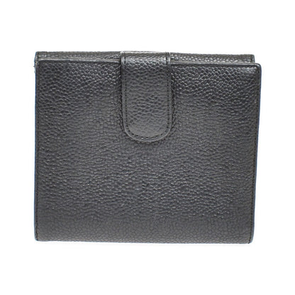 Chanel Vintage Timeless Bifold Caviar, Black, Leather, Wallet