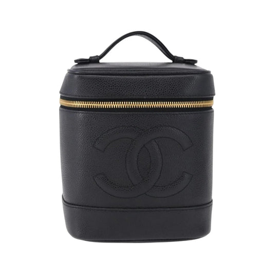 Chanel Vintage Timeless Vanity Case Caviar, Black, Calfskin, Handbag