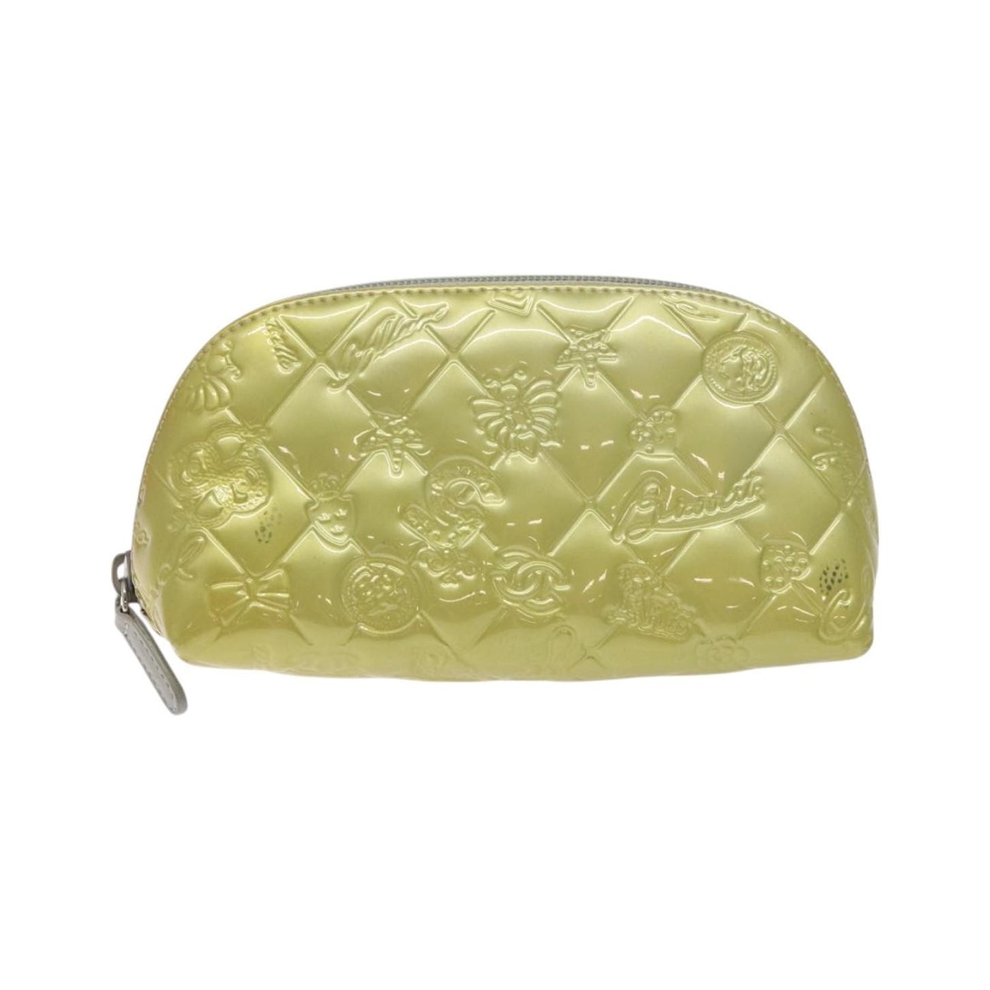 Chanel Vintage Toiletry Patent leather, Silver, Other, Clutch