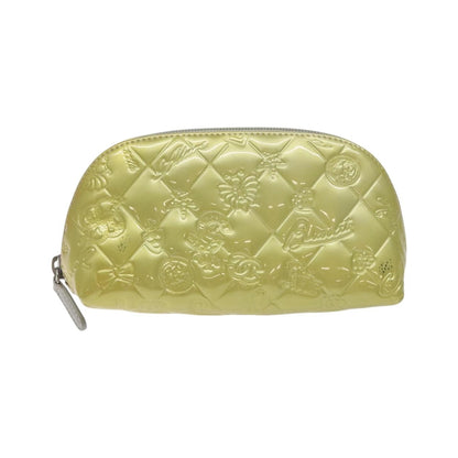 Chanel Vintage Toiletry Patent leather, Silver, Other, Clutch
