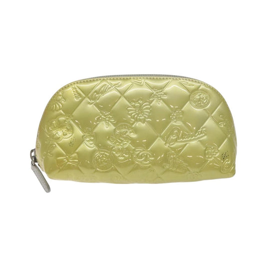 Chanel Vintage Toiletry Patent leather, Silver, Other, Clutch