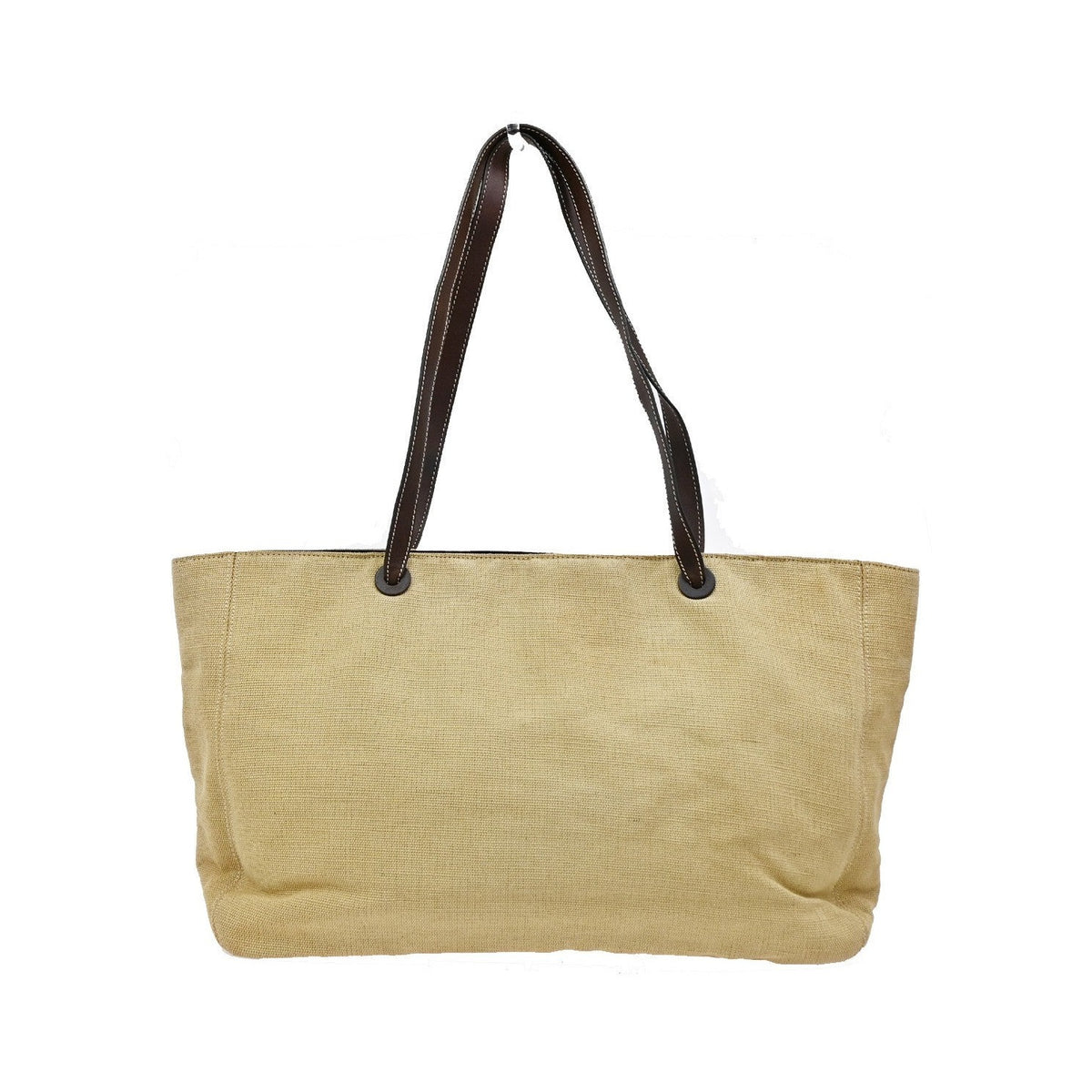 Chanel Vintage Tote Canvas, Beige, Canvas, Tote Bag