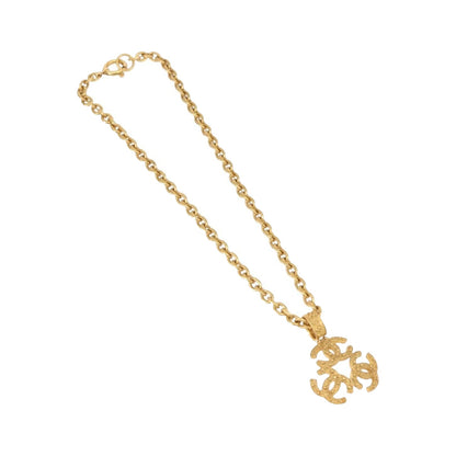 Chanel Vintage Triple CC Chain Metal, Gold, Metal, Necklace