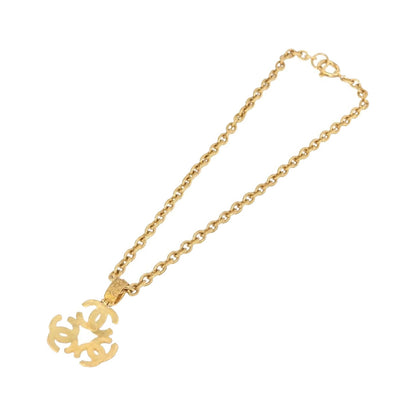 Chanel Vintage Triple CC Chain Metal, Gold, Metal, Necklace