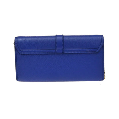 Chloe Aby Chain Leather, Blue, Leather, Shoulder Bag
